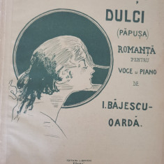 Partitura Inchide ochi-ți dulci, romana de I. BAJESCU-OARDA, INTERBELIC