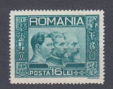 ROMANIA 1932 LP 92 EFIGIA CELOR TREI REGI SARNIERA, Nestampilat