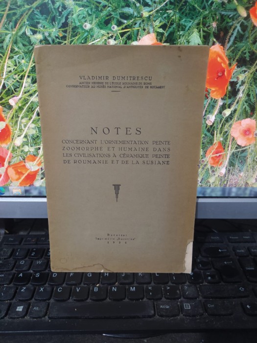 Vladimir Dumitrescu, Notes concernant l&#039;ornementation peinte zoomorphe 1931 187