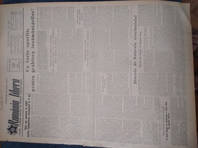 ZIAR ROMANIA LIBERA 21 APRILIE 1953 foto