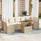 Cumpara ieftin Set de canapele pentru grădină 8 pcs Bej Rattan poli