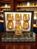 Set 6 pahare din sticlă pentru whisky