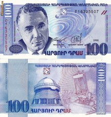 ARMENIA 100 dram 1998 UNC!!! foto