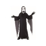 Costum carnaval Fantomă Scream pentru copii,marime 120-130 cm