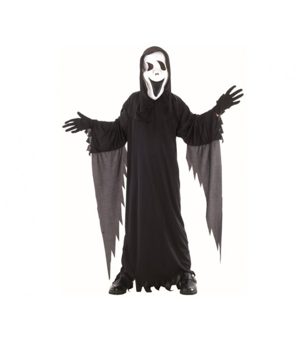Costum carnaval Fantomă Scream pentru copii,marime 120-130 cm