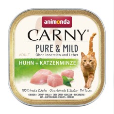 Animonda Carny Pure &amp;amp;amp; Mild Adult - pui ?i iarba pisicii 100 g foto