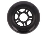 Ax Neagră cu &Icirc;mpingere, &Oslash; 84mm, Acoperire Poliuretan, W 24mm