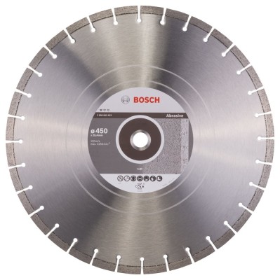 Bosch Professional disc diamantat 450x25.4x3.2x10 mm pentru materiale abrazive foto