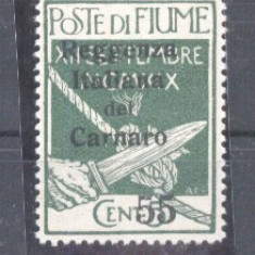 Fiume Reggenza del Carnaro 1920 Definitives Mi.12 MH AM.536