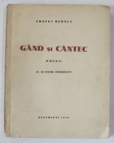 GAND SI CANTEC , POEZII de ERNEST BERNEA , 1939