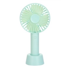 Ventilator de mana cu acumulator, portabil, putere 3W, model SS-2, 3 trepte viteza, incarcare USB, acumulator Li-Ion 3.7V