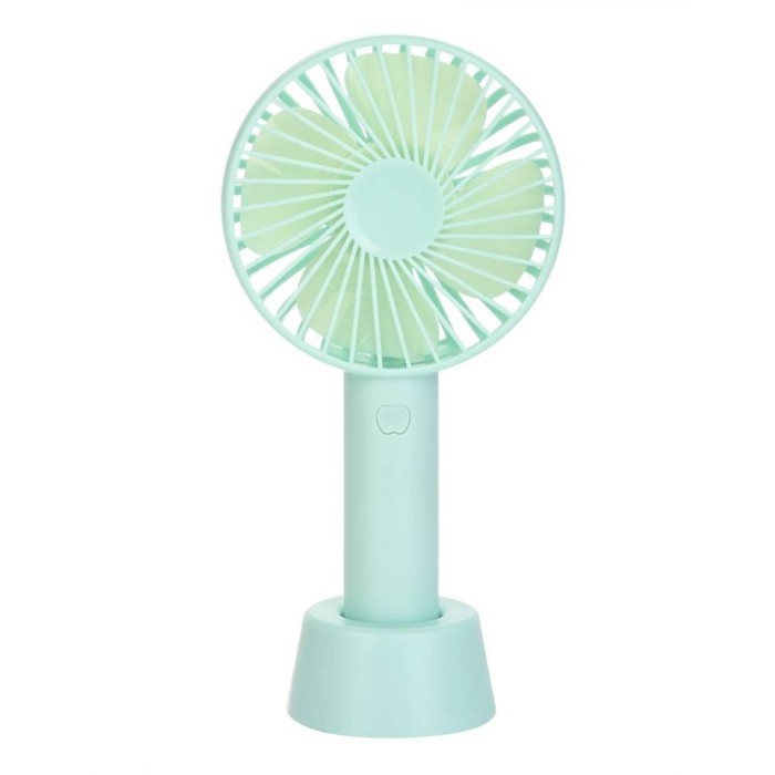 Ventilator de mana cu acumulator, portabil, putere 3W, model SS-2, 3 trepte viteza, incarcare USB, acumulator Li-Ion 3.7V