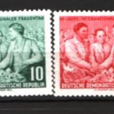 GERMANIA (DDR) 1955 – ZIUA FEMEII, SERIE NESTAMPILATA, F123