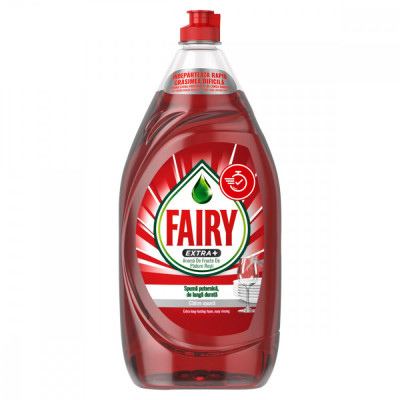 Detergent Lichid Pentru Vase, Fairy, Extra+ Fructe De Padure Rosii, 1.35L foto