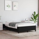 VidaXL Cadru de pat fără saltea Negru 120x190 cm țesătură 379510