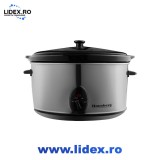 Oala Electrica cu capac Hausberg HB-1300, sticla termorezistenta, 3.5 L, 200 W