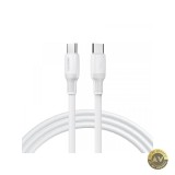 Cablu Date si Incarcare USB-C - USB-C Sendem M77 66W 2m Alb