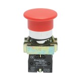 Buton comanda STOP rosu cu revenire tip ciuperca 1NC, 400V/10A, LAY5 Breckner Germany