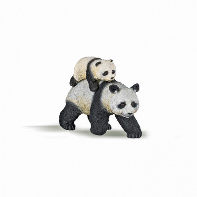 Papo figurina ursulet panda cu pui foto