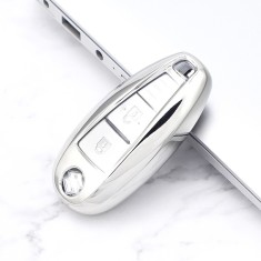 Husa Cheie Auto SUZUKI TPU+PC GRI foto