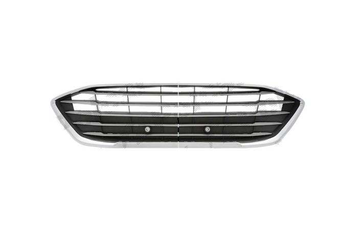 Grila radiator Ford Focus, 04.2018-, fata, crom/argintiu