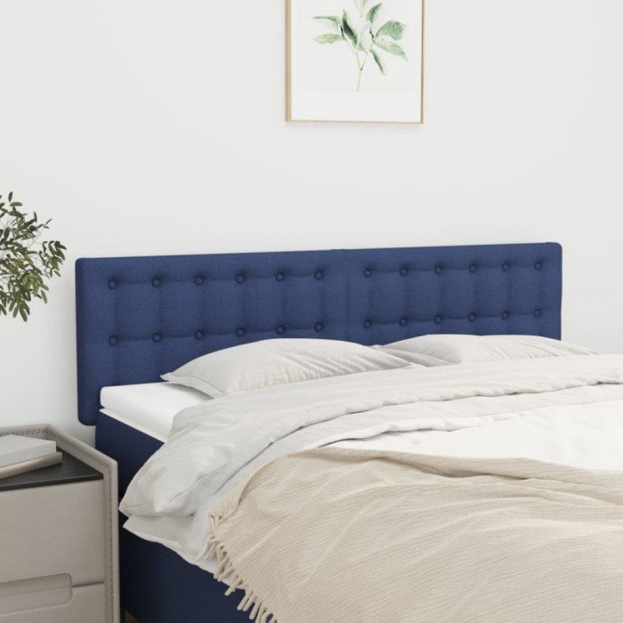 Gossi tablii de pat, 2 buc., albastru, 72x5x78/88 cm, textil