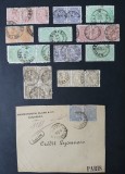 ROMANIA 1890-- lot cifra- stampilate