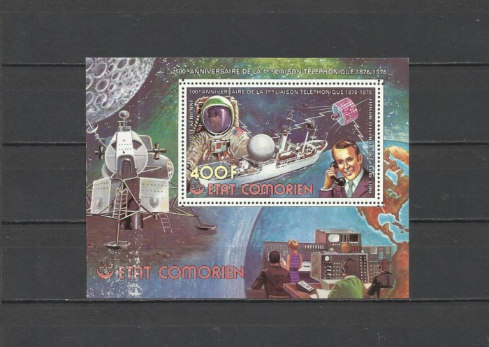COMORES 1976 CENTENARUL TELEFONULUI