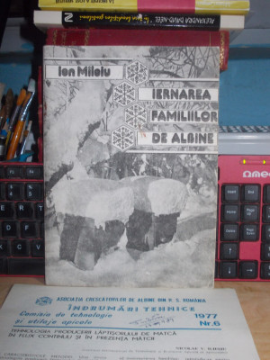ION MILOIU - IERNAREA FAMILIILOR DE ALBINE + INDRUMARI TEHNICE (BROSURA) 1977 + foto