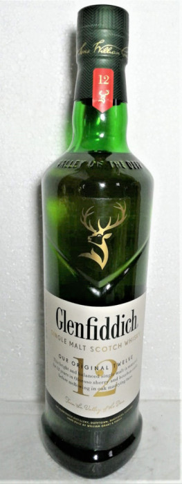 GLENFIDDICH 12 YO SINGLE MALT SHERRY OLEOSO WHISKY CL 70 GR 40