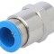 Racord push-in simplu 0,95-6bar cu garnitură NBR