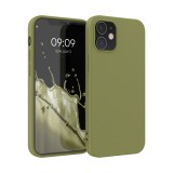 Husa kwmobile pentru Apple iPhone 12/iPhone 12 Pro, Silicon, Verde, 53938.243, Carcasa