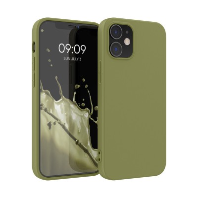 Husa kwmobile pentru Apple iPhone 12/iPhone 12 Pro, Silicon, Verde, 53938.243 foto