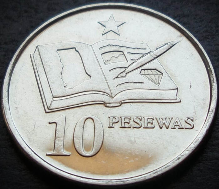 Moneda exotica 10 PESEWAS - GHANA, anul 2016 * cod 446 B = A.UNC