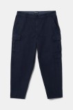 Barbour pantaloni de bumbac culoarea albastru marin, cu fason cargo, MTR0754NY91