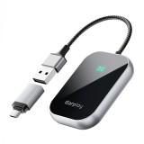 Cumpara ieftin Adaptor auto wireless iSEN A21 pentru Android Auto si CarPlay, Negru, USB si Type-C, Conectare automata, 5.8 GHz, Plug Play