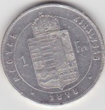 UNGARIA 1 Forint 1878, Europa, Argint