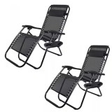 Cumpara ieftin Set 2x Scaun De Gradina, Pliabil , Rezistent, GAIA, Pentru Camping, Picnic, Suport De Pahare Inclus