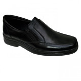 Pantofi lati usori piele naturala negri talpa EPA 39-48
