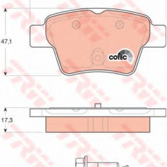 Set placute frana,frana disc PEUGEOT 307 CC (3B) (2003 - 2016) TRW GDB1620