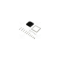 Radiator extrudat, aluminiu, 42mm x 42mm, neagra, Advanced Thermal Solutions - ATS-61425K-C1-R0