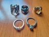 Lot 5 Inele Dama Placate Argint/Aur - Bijuterii Elegante - Set Inele Damă - 90 Lei