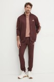 Adidas trening 3S FT TT TS barbati, culoarea bordo, JI8872