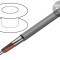 Cablu ecranat Alpha Essential C&amp;C 2x24AWG - Al-PET PVC