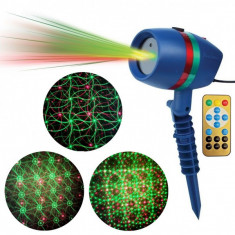 Laser Gradina tip Star Shower Rosu Verde cu Telecomanda LZ28023 foto