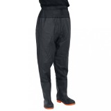 vidaXL Pantaloni cu talie &icirc;naltă cu cizme, negru, mărimea 38