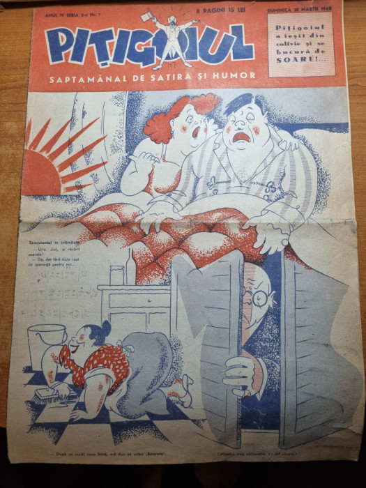 revista umoristica - pitigoiul - martie 1948