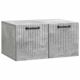 vidaXL Oglindă TV montată pe perete Gri Beton 59,5 x 41 x 30 cm 899018
