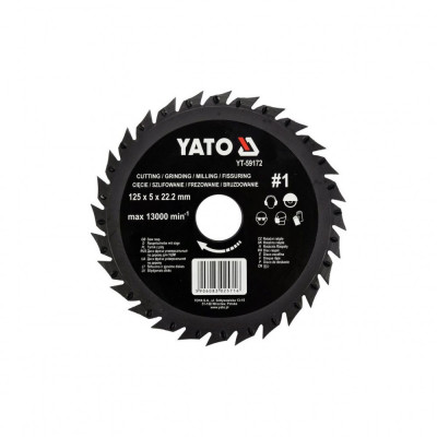 Disc circular raspel depresat 125 x 22.2 mm nr. 2 Yato YT-59172 foto