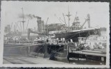 Fotografie tip Carte postala, Braila, portul, anii 50